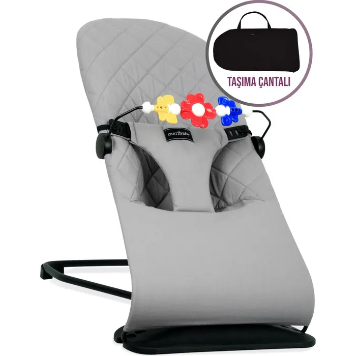 Merfbaby Oyuncaklı Ana Kucağı – Gri – ÇANTALI